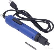 🔧 adjustable torque electric screwdriver - handheld straight shank - 1/4 inch - blue - 110v/220v (us plug 110v) логотип