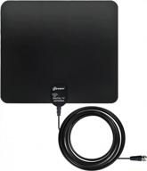 chaowei 40-mile indoor tv antenna with multi-directional leaf depol, 16.5ft coaxial cable, for receiving vhf uhf freeview channels on smart tv 4k 1080p logo