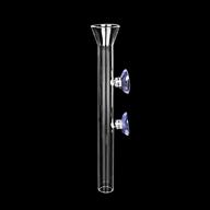 🐠 ailindany 200mm clear glass fish feeder tube - ideal for feeding fish and shrimp in your aquarium - includes 2 suction cups for easy installation logo