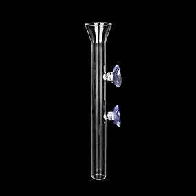 img 4 attached to 🐠 Ailindany 200mm Clear Glass Fish Feeder Tube - Ideal for Feeding Fish and Shrimp in Your Aquarium - Includes 2 Suction Cups for Easy Installation