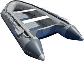 img 3 attached to BRIS 12.5 Ft Inflatable Boat Inflatable Fish Hunter & Person Inflatable Raft Boat