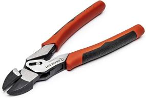 img 2 attached to Crescent 8" Diagonal Compound Action Dual Material Cutting Plier - CCA5428 , Red