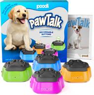 🐾 pawtalk dog buttons - recordable & speakable buttons for pet communication - interactive dog training - teach your dog verbal communication - games &amp; essentials for dogs - set of 4 logo