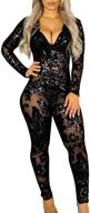 🌟 evening sparkly jumpsuits shoulder women's clothing at lkous jumpsuits, rompers & overalls logo