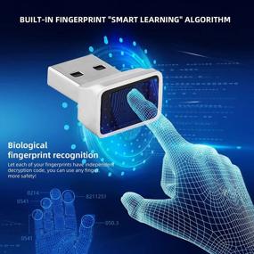 img 3 attached to 2Pcs DDSKY USB Fingerprint Reader - Portable Security Key Biometric Scanner With Windows 10 32/64 Bits & Latest Windows Hello Features