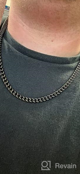 img 1 attached to DiscoverChic 18K Gold Plated/Stainless Men's Curb Chain Necklace review by Mario Portillo