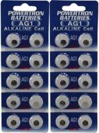 🔋 20-pack ag1 watch batteries - sr621, sr621sw, 364, 164 by powertron logo