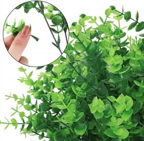 img 2 attached to Transform Your Garden With 24-Pack UV-Resistant Artificial Greenery By HATOKU