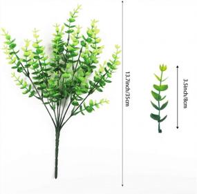 img 3 attached to Transform Your Garden With 24-Pack UV-Resistant Artificial Greenery By HATOKU