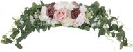 add elegance to your wedding or home decor with shacos 30 inch artificial peony rose flower swag with eucalyptus leaves in dusty pink logo