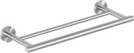 sleek and durable: kes double towel bar made with sus 304 stainless steel brushed finish for bathroom and kitchen, 16 inch size - a2001s40-2 logo