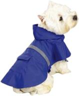 🌧️ ocsoso rain jacket for pets - slicker dog/cat gear with hood, reflective band логотип