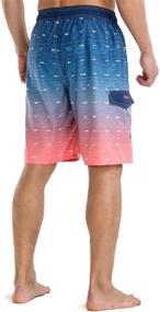 img 1 attached to Stay Cool And Comfortable - Nonwe Men'S Quick-Dry Beach Board Shorts With Mesh Lining