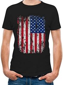 img 3 attached to Distressed American Eagle Flag Shirt For Men - Patriotic 4Th Of July Clothing With USA Theme