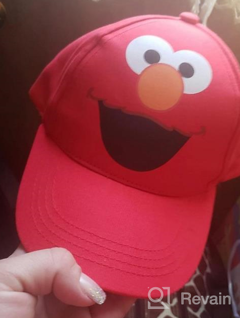 img 1 attached to 🧢 Sesame Street Cotton Baseball Cap for Toddlers – Elmo, Cookie Monster, Big Bird, Oscar The Grouch review by Frank Garahana