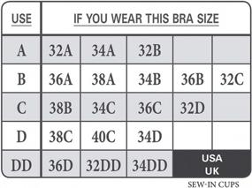 img 3 attached to Braza - Sew In Bra & Swimwear Cups - Size