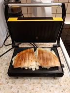 img 2 attached to Sandwich maker Kitfort KT-1609 Panini Maker, red review by Agata Gawlik-Strzele ᠌