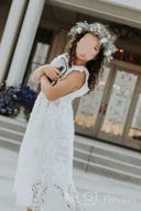 img 1 attached to Bow Dream Flower Girls Vintage Girls' Clothing review by Kristen Vang