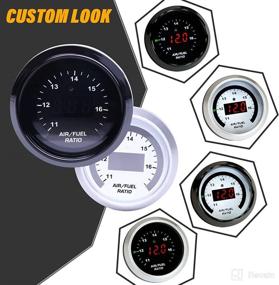 img 1 attached to 🔍 High-Precision Wideband UEGO Air/Fuel Ratio Gauge Kit with AFR Controller, 52mm (2-1/16”) Display and 4.9 LSU Sensor