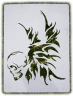 трафарет sooqoo punisher skull для рисования по дереву, стенам, ткани, аэрографу, более крупный многоразовый майларовый шаблон 12x16 дюймов логотип