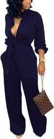 img 3 attached to 👗 Lantern Jumpsuits: Chic and Professional Clothing for Women - Explore the Best Selection of Business Waistband Jumpsuits at Jumpsuits, Rompers & Overalls