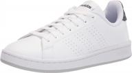 🎾 adidas advantage racquetball white green men's fashion sneakers: a stylish choice! logo