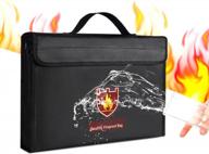 yinqin огнеупорные сумки для документов с застежкой-молнией огнеупорная сумка безопасность огнеупорная водонепроницаемая сумка, огнеупорные мешочки для cashtravel огнеупорная сумка для денег (15 x 11 x 3 дюйма) логотип