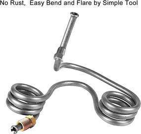 img 3 attached to 🔧 MuHize 25 ft 3/16 Brake Line Kit - Zinc-Coated Professional Brake Tube (2022 New), Corrosion-Resistant Steel Tubing for Reliable Braking Performance