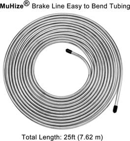 img 2 attached to 🔧 MuHize 25 ft 3/16 Brake Line Kit - Zinc-Coated Professional Brake Tube (2022 New), Corrosion-Resistant Steel Tubing for Reliable Braking Performance