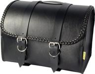 🏍️ dowco willie & max 58507-20 braided series: synthetic leather motorcycle max pax tour trunk, black, universal fit, 20 liter capacity - ultimate motorcycle storage solution! логотип