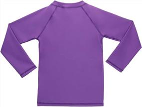 img 1 attached to Protect Your Little Ones From The Sun With Girls' UPF 50+ Long Sleeve Rashguard For Pool And Beach