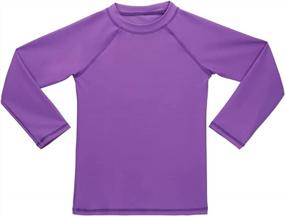 img 2 attached to Protect Your Little Ones From The Sun With Girls' UPF 50+ Long Sleeve Rashguard For Pool And Beach