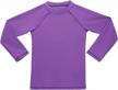protect your little ones from the sun with girls' upf 50+ long sleeve rashguard for pool and beach logo