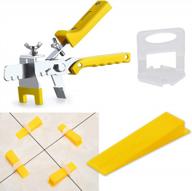 300 piece tile leveling system - lippage free installation for pro & diy - includes 100-piece reusable wedges, 300 spacer clips & 1 pliers логотип