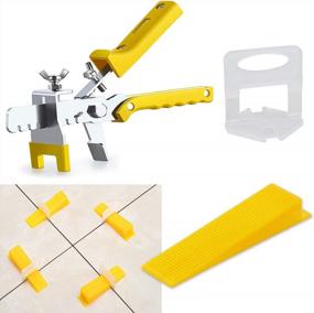 img 4 attached to 300 Piece Tile Leveling System - Lippage Free Installation For PRO & DIY - Includes 100-Piece Reusable Wedges, 300 Spacer Clips & 1 Pliers