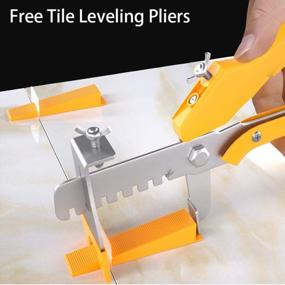 img 3 attached to 300 Piece Tile Leveling System - Lippage Free Installation For PRO & DIY - Includes 100-Piece Reusable Wedges, 300 Spacer Clips & 1 Pliers