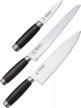 morakniv classic 1891 3-piece stainless steel kitchen knife set (chef's, bread & paring knives) logo