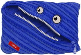 img 4 attached to ZIPIT Monster Big Pencil Case, Royal Blue