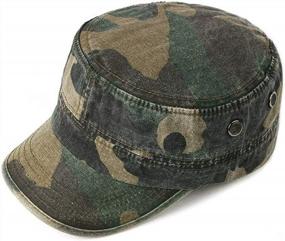 img 2 attached to Versatile Unisex Military Army Hat: Trendy Camo Design And Adjustable Comfort For Men And Women
