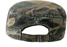 img 1 attached to Versatile Unisex Military Army Hat: Trendy Camo Design And Adjustable Comfort For Men And Women