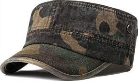 img 4 attached to Versatile Unisex Military Army Hat: Trendy Camo Design And Adjustable Comfort For Men And Women