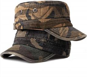 img 3 attached to Versatile Unisex Military Army Hat: Trendy Camo Design And Adjustable Comfort For Men And Women