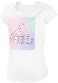 img 3 attached to Adidas Girls Short Sleeve Graphic Girls' Clothing in Active