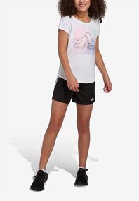 img 1 attached to Adidas Girls Short Sleeve Graphic Girls' Clothing in Active