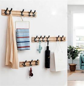 img 3 attached to Organize Your Home With The HTTH Door Hook Rack - Perfect For Coats, Hats, Robes, Towels, And More!