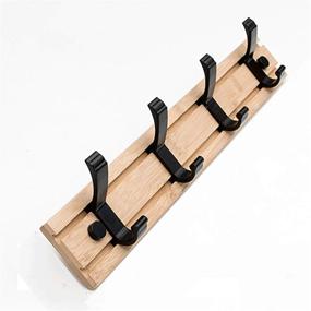 img 4 attached to Organize Your Home With The HTTH Door Hook Rack - Perfect For Coats, Hats, Robes, Towels, And More!