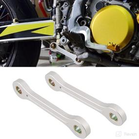 img 4 attached to 🛠️ NICECNC Silver Rear Lowering Kit for Suzuki DRZ400 (2000-2019) and Kawasaki KLX400 (2000-2019)