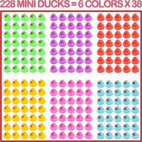 img 3 attached to 228 Pack Colorful Duckies Birthday Supplies