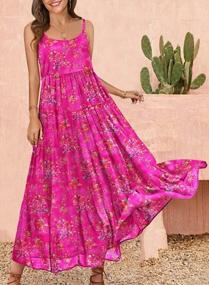 img 3 attached to Flaunt Your Summer Style With YESNO Women'S Bohemian Floral Maxi Dress