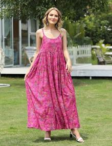 img 2 attached to Flaunt Your Summer Style With YESNO Women'S Bohemian Floral Maxi Dress